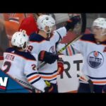 Leon Draisaitl Records His Fifth Career Hat Trick To Tie Auston Matthews For The NHL Goal Lead