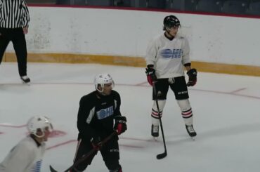 Nathan Ribau at the Niagara IceDogs Training Camp