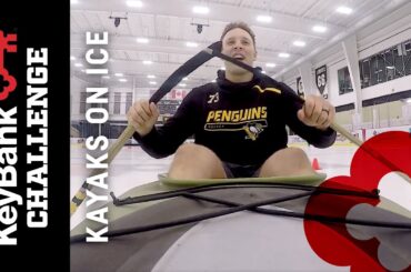 Bryan Rust vs. Jack Johnson: Kayak Race on Ice | Pittsburgh Penguins