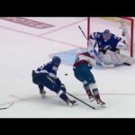 Mikhail Sergachev and Vasilevskiy can't stop Kadri who scores OT goal in game 4 vs Lightning (2022)