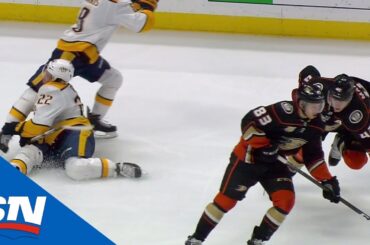 Josh Manson Knocks Kevin Fiala’s Face Into Kyle Turris’ Knee, Gets Chased Down By  Zac Rinaldo