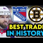 Rick Nash TRADE To The Bruins Was THE BEST New York Rangers TRADE Of ALL TIME!