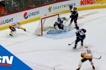 Viktor Arvidsson Speeds By  Semyon Varlamov To Score Wraparound Goal