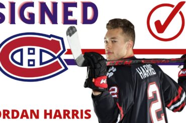 THE MONTREAL CANADIENS SIGNED JORDAN HARRIS