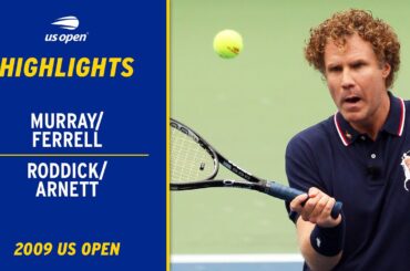 Murray/Ferrell vs. Roddick/Arnett Highlights | 2009 US Open