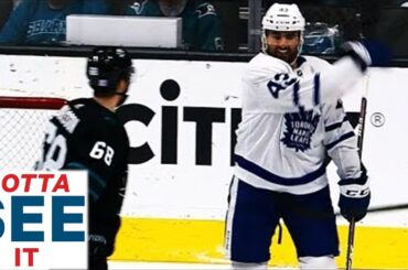 GOTTA SEE IT: Nazem Kadri Bat-Flips Melker Karlsson’s Stick Away After Dumping Him Into Boards