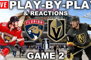 Florida Panthers vs Vegas Golden Knights Game 2 | Live Play-By-Play & Reactions