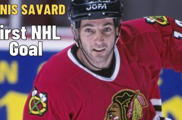 Denis Savard #18 (Chicago Blackhawks) first NHL goal Oct 11, 1980 (Classic NHL)