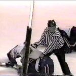 Wade Brookbank vs Curtis Capjack ,Shawn Legault 3rd man in SJHL