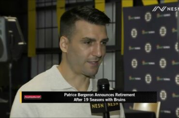 Patrice Bergeron Chats With NESN's Andy Brickley About His Retirement