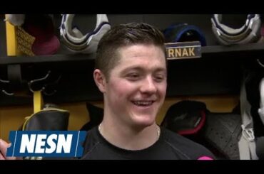 Bruins' Ryan Donato On His Goal And Two Assists In NHL Debut