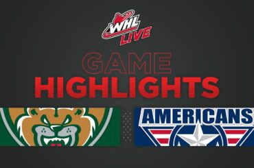 WHL Highlights: Silvertips (2) at Americans (5) - December 27, 2022