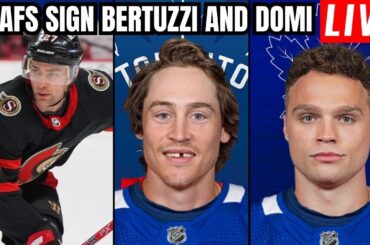 LEAFS SIGN MAX DOMI AND TYLER BERTUZZI. FILIP ZADINA ON WAIVERS & BIRTHDAY STREAM!!