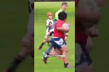 This Kid Destroyed A Whole Team 😱 - Rugby #shorts