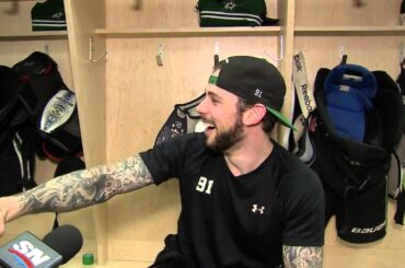 Gotta See It: Seguin gets beaned by ball of tape during interview