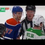 Connor McDavid Doesn't Appreciate Knee On Knee Hit From Jason Robertson #Request