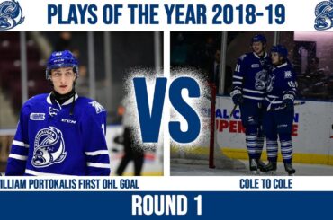 Steelheads Play of The Year Round 1 Showdown 3 - Portokalis First OHL Goal vs Cole To Cole