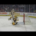 Wilkes-Barre/Scranton Penguins goalie Taylor Gauthier warms up 4/10/23