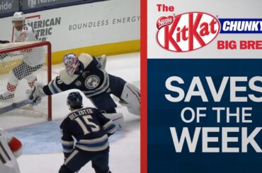 Korpisalo Makes Two Incredible Paddle Stops | NHL Saves Of The Week