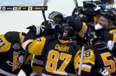 Crosby and Malkin with a beautiful play to end exciting OT