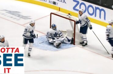 GOTTA SEE IT: Frederik Andersen Makes Brutal Error That Leads To Sharks Goal