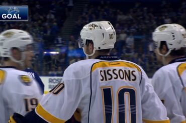 Sissons shocks Tampa scoring first career hat trick