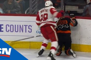 Mantha Slams Giroux's Head Into Boards From Behind