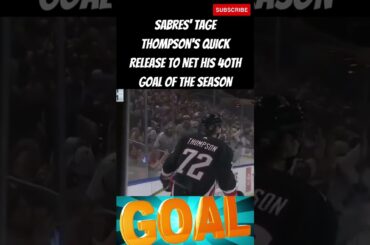 Watch Tage Thompson Score Amazing 40th Goal Of Season! #shorts #nhl #hockey #sports