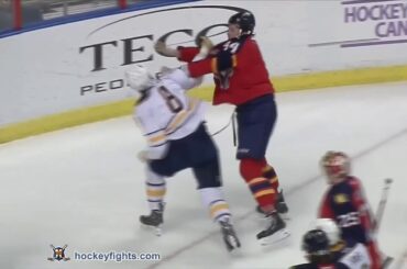 Cody McCormick vs Erik Gudbranson Oct 25, 2013