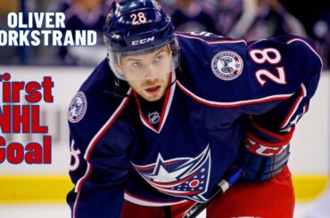 Oliver Bjorkstrand #28 (Columbus Blue Jackets) first NHL goal Mar 19, 2016 (Classic NHL)