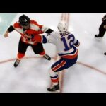 Top liners Sean Couturier, Josh Bailey drop the gloves