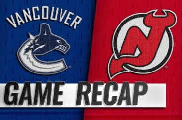 Blackwood, Devils shut out Canucks, 4-0