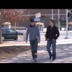 Justin Schultz takes a walk with Tom Gazzola