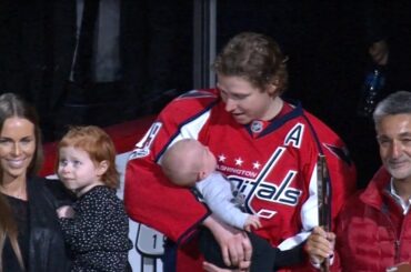 Backstrom honoured before game for 500 point milestone