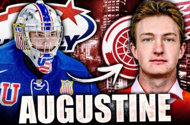 The Red Wings' NEWEST TOP GOALIE PROSPECT: Trey Augustine (Detroit NHL News & Rumours Today 2023)