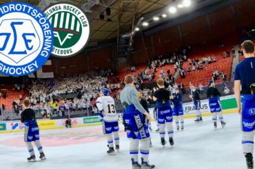 Leksands IF Fans After an Away Win @ Frölunda • Scandinavium in Gothenburg, Sweden • Oct 1st 2022