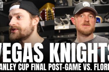 Jack Eichel & Adin Hill React to EPIC Stick Save, Vegas GM1 Stanley Cup Win, Physical Play of Game 1