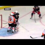 Carl Hagelin First NHL Goal Against Flyers 11/26/2011