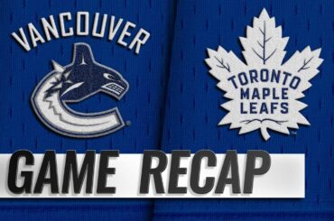 Matthews, Hutchinson lead Maple Leafs past Canucks