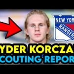 How Good Is New York Rangers PROSPECT Ryder Korczak! | Scouting Report