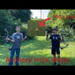 Crazy archery trickshots with compound bows.