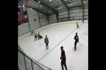 Beer league hockey player runs goalie, swings stick like sword