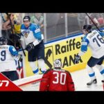 Anttila scores twice as Finland upsets Canada for gold