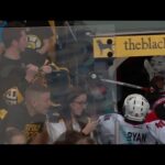 Brazen Bruins fan tries to steal Wideman's stick after Senators win