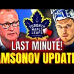 🚨💥 LEAFS NEWS! PLAYER'S SITUATION! A DECISIVE YEAR FOR ILYA SAMSONOV! TORONTO MAPLE LEAFS NEWS