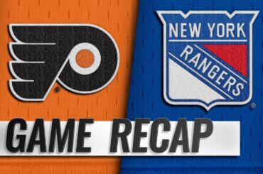 Stolarz, Flyers blank Rangers for fifth straight win