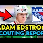How Good Is New York Rangers HUGE PROSPECT Adam Edstrom | Scouting Report