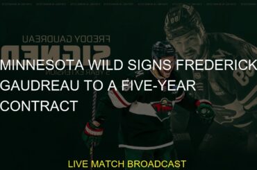 #$10.5 #Frederick #freddy #frederick #hockey #Wild #year #news #Contract #Minnesota #Gaudreau #signi