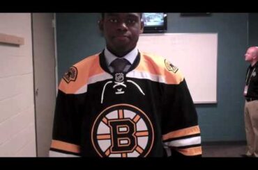 2012 NHL Draft Day Reactions with Malcom Subban of the Boston Bruins