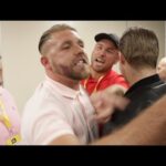 HEATED BEEF!! BILLY JOE SAUNDERS TRIES TO ATTACK KHURTSIDZE DURING POST FIGHT PRESS CONFERENCE